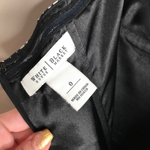 Silk Abstract Check Patterned Halter Dress by
White House Black Market - Picture 5 of 7